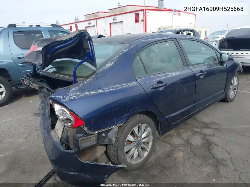 2HGFA16909H525668 2009 Honda Civic Ex-L
