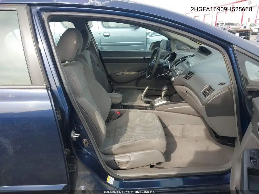 2HGFA16909H525668 2009 Honda Civic Ex-L