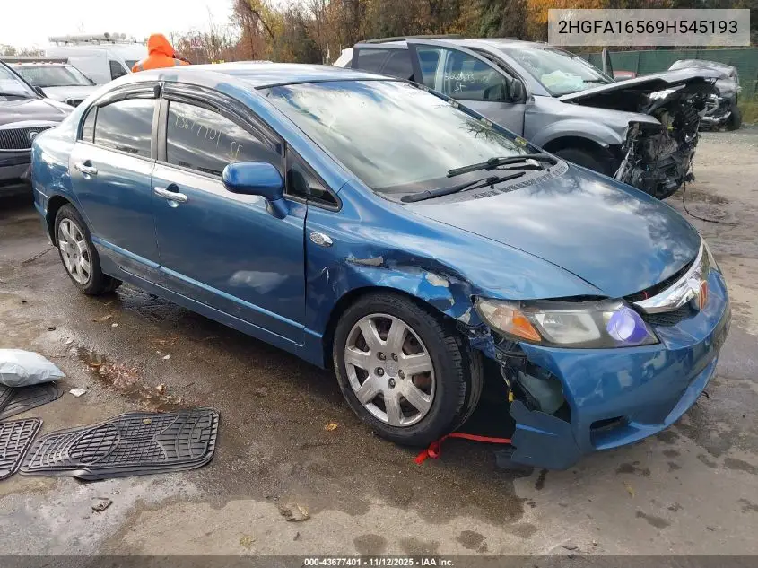 2HGFA16569H545193 2009 Honda Civic Lx