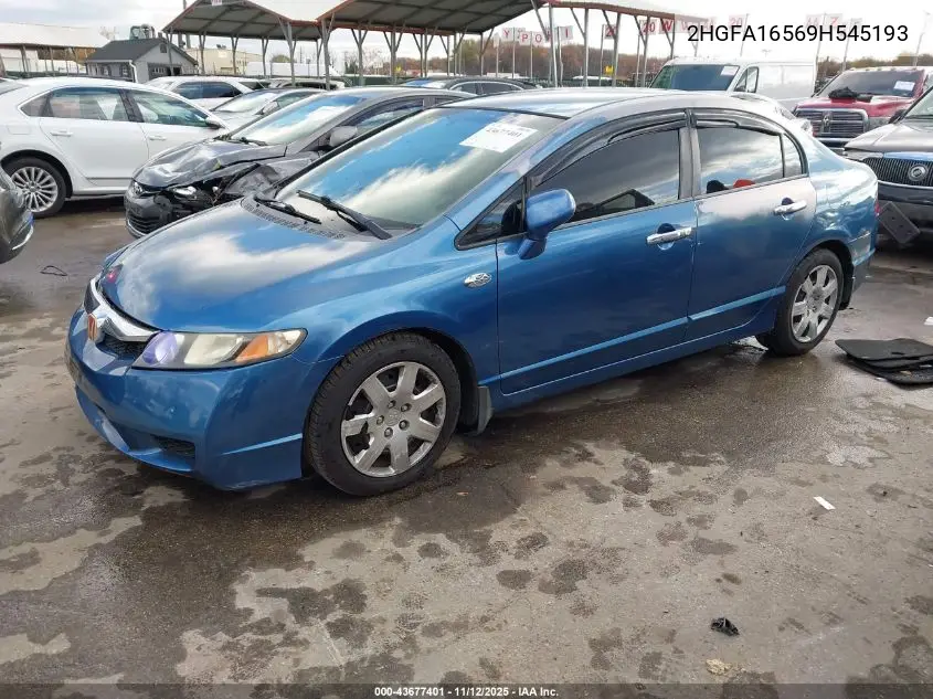 2HGFA16569H545193 2009 Honda Civic Lx