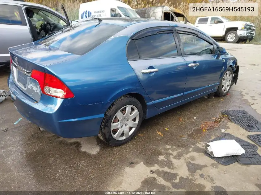 2HGFA16569H545193 2009 Honda Civic Lx