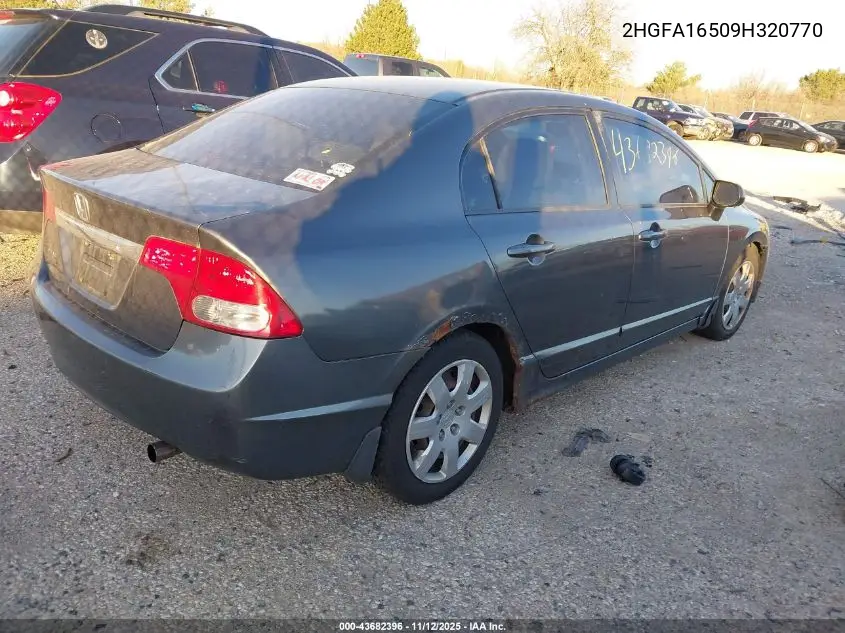 2HGFA16509H320770 2009 Honda Civic Lx