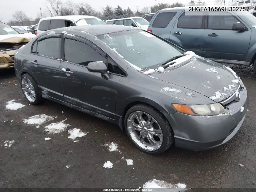 2HGFA16569H302757 2009 Honda Civic Lx