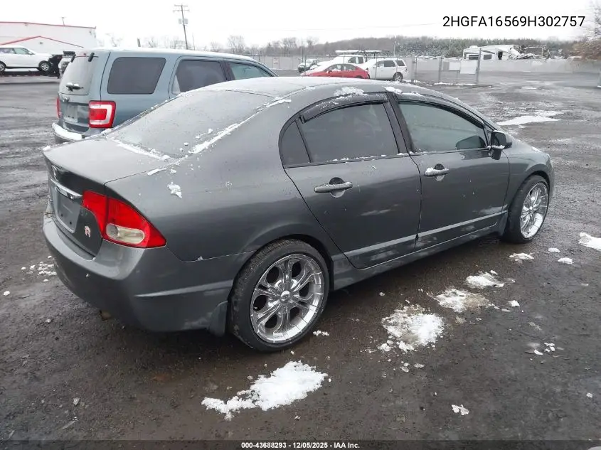 2HGFA16569H302757 2009 Honda Civic Lx