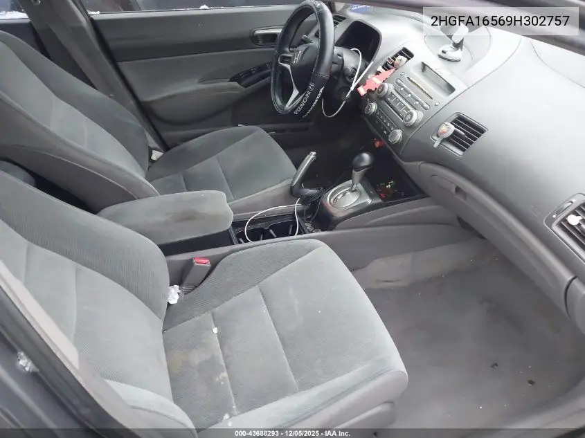 2HGFA16569H302757 2009 Honda Civic Lx