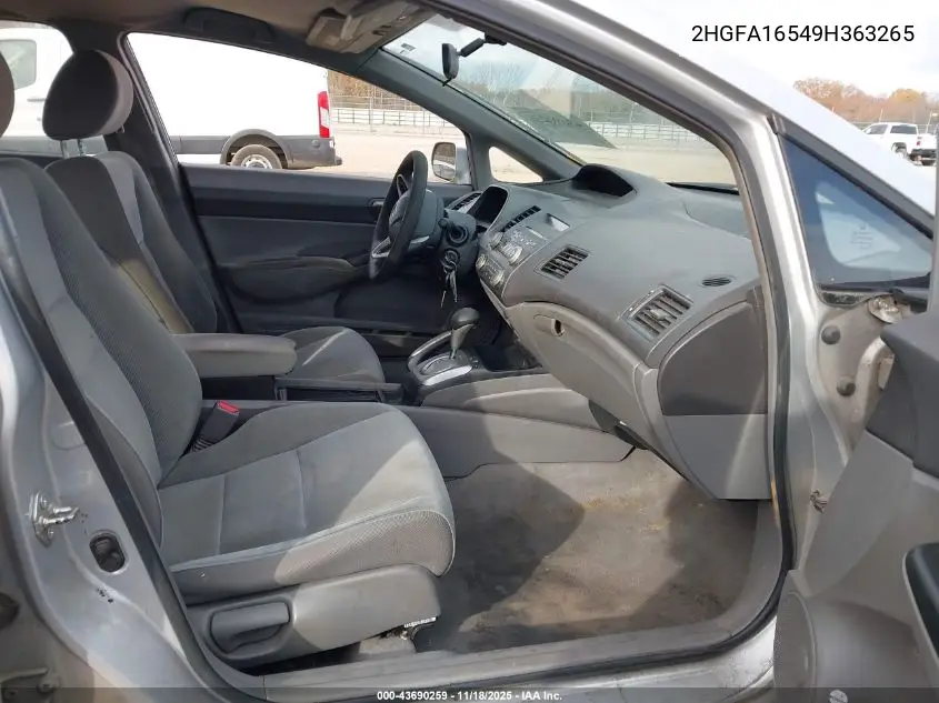 2HGFA16549H363265 2009 Honda Civic Lx