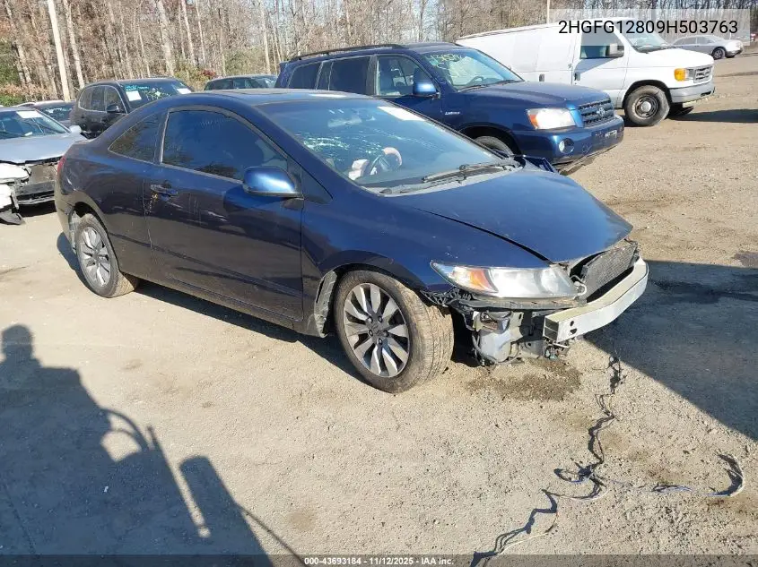 2HGFG12809H503763 2009 Honda Civic Ex