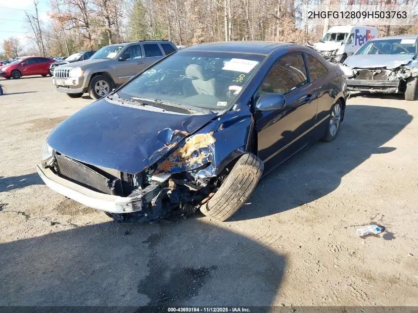 2HGFG12809H503763 2009 Honda Civic Ex
