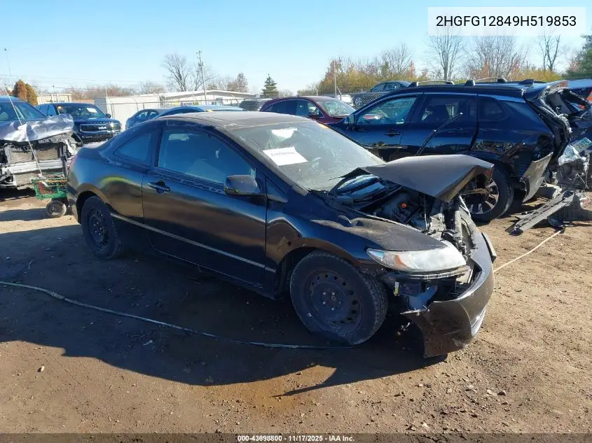 2HGFG12849H519853 2009 Honda Civic Ex