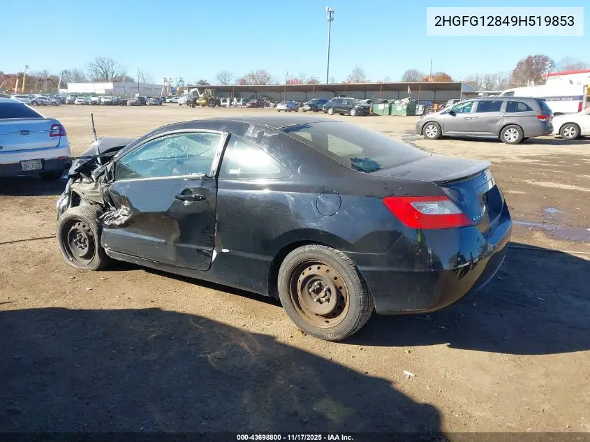 2HGFG12849H519853 2009 Honda Civic Ex