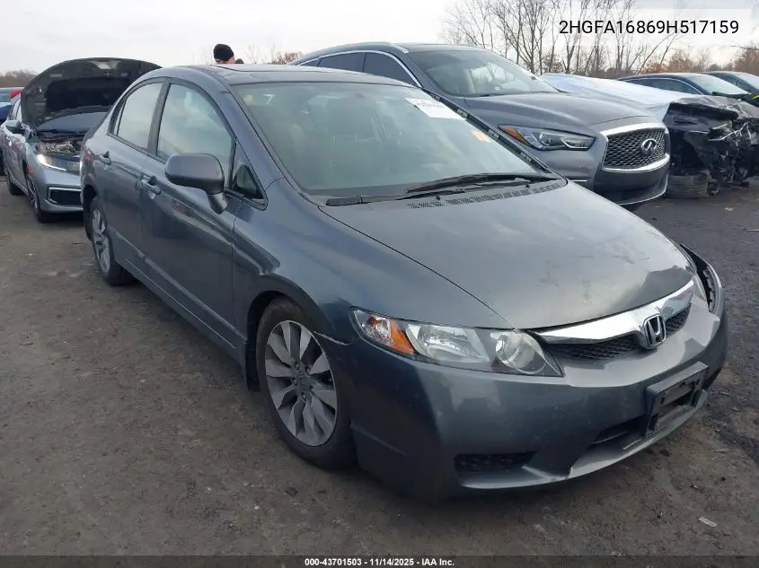 2HGFA16869H517159 2009 Honda Civic Ex
