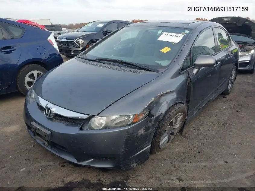 2HGFA16869H517159 2009 Honda Civic Ex