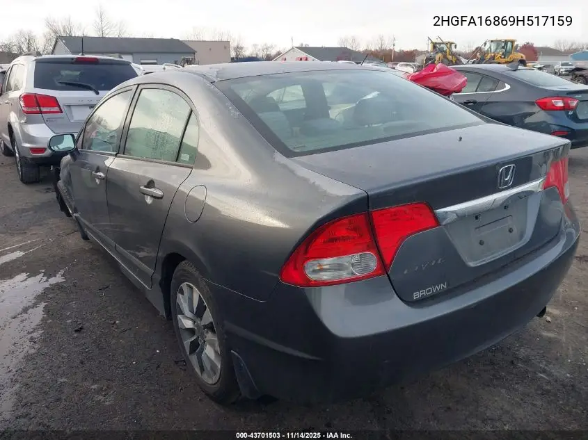 2HGFA16869H517159 2009 Honda Civic Ex
