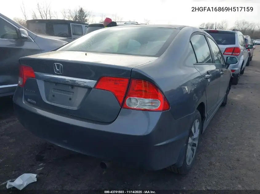2HGFA16869H517159 2009 Honda Civic Ex