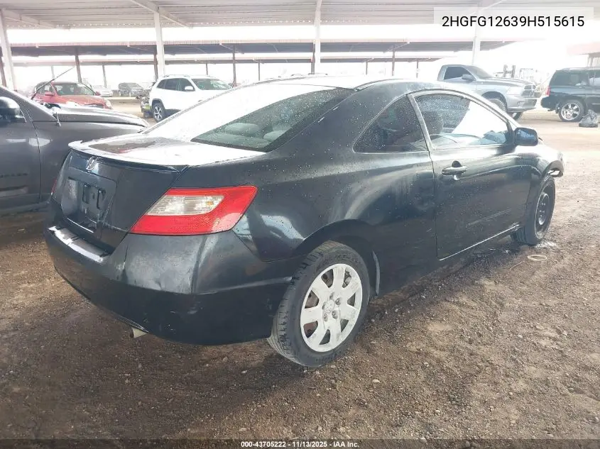 2HGFG12639H515615 2009 Honda Civic Lx