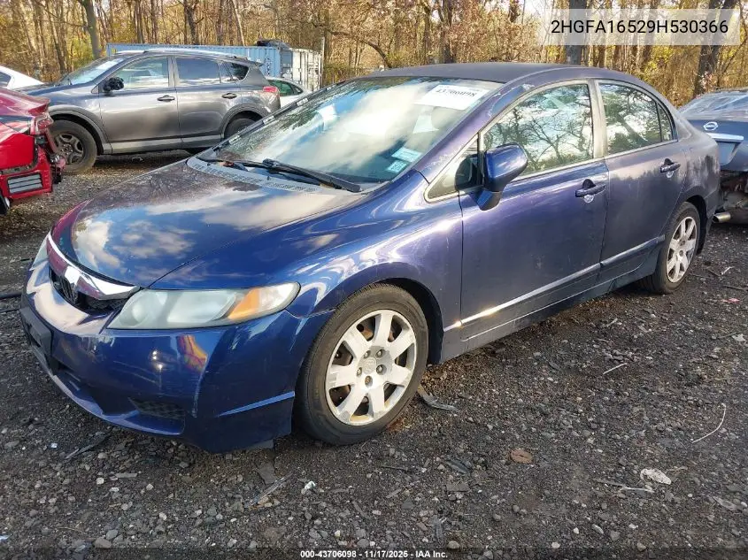 2HGFA16529H530366 2009 Honda Civic Lx