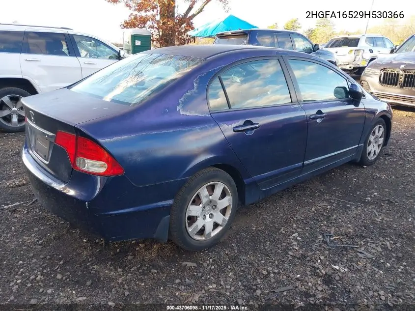 2HGFA16529H530366 2009 Honda Civic Lx