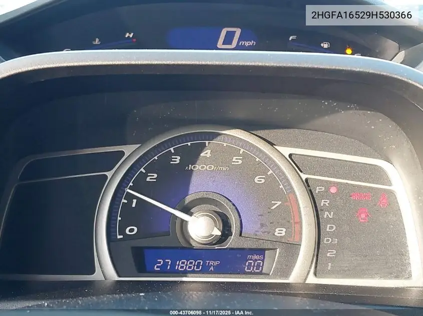 2HGFA16529H530366 2009 Honda Civic Lx