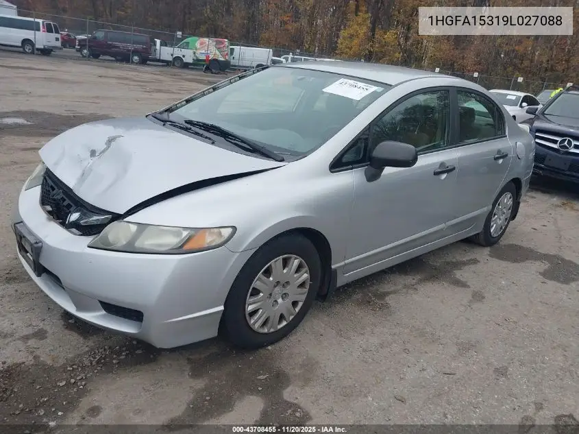 1HGFA15319L027088 2009 Honda Civic Vp