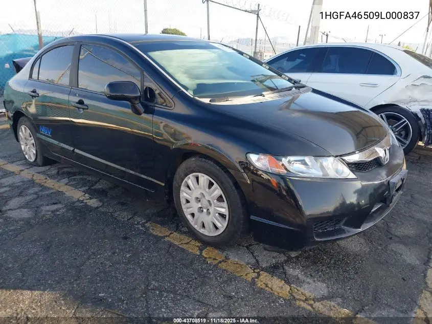 1HGFA46509L000837 2009 Honda Civic Gx