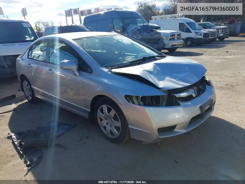2HGFA16579H360005 2009 Honda Civic Lx