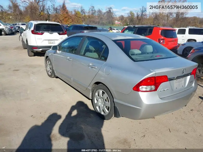 2HGFA16579H360005 2009 Honda Civic Lx