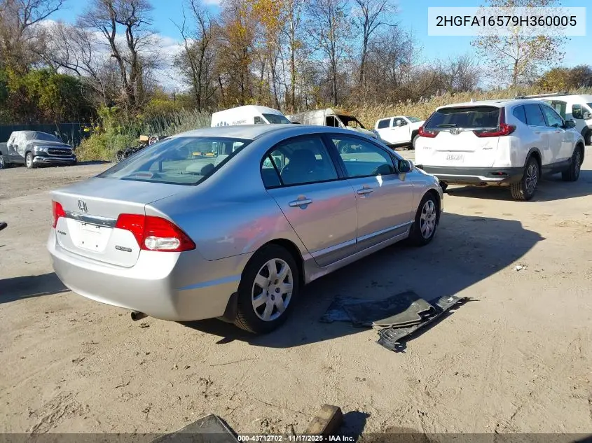 2HGFA16579H360005 2009 Honda Civic Lx