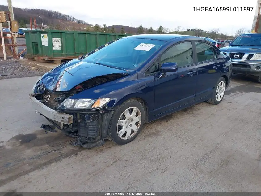 1HGFA16599L011897 2009 Honda Civic Lx