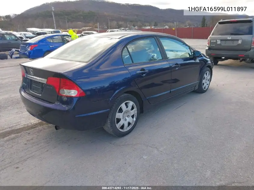 1HGFA16599L011897 2009 Honda Civic Lx