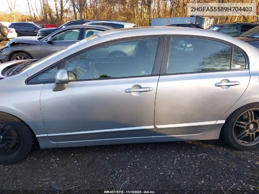 2HGFA55589H704403 2009 Honda Civic Si