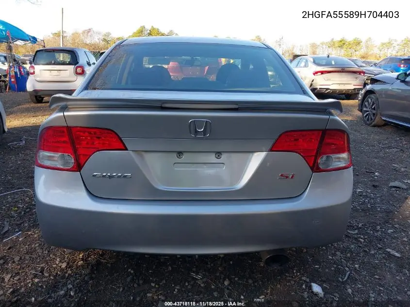 2HGFA55589H704403 2009 Honda Civic Si