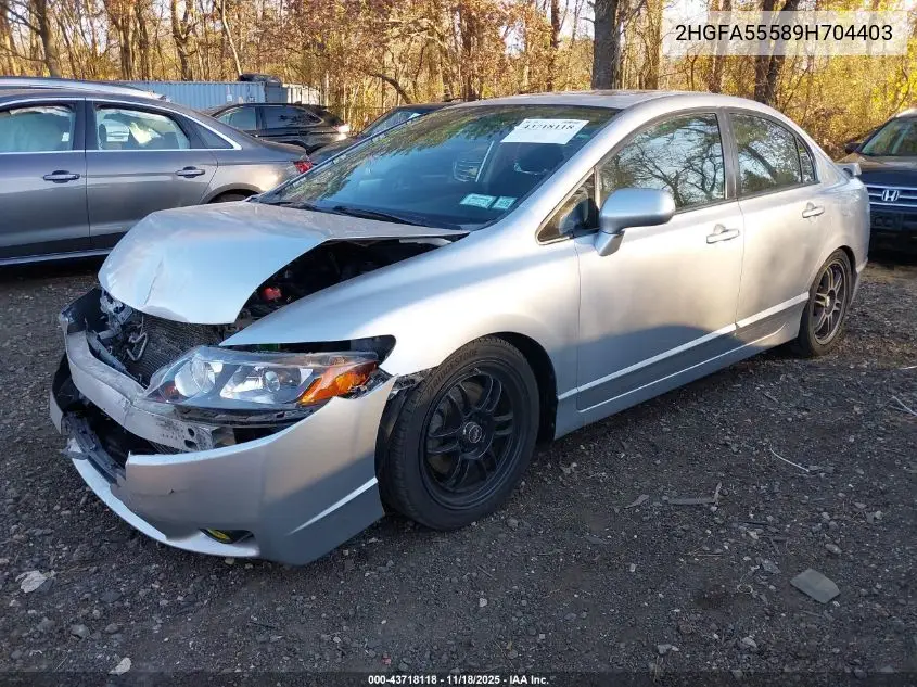 2HGFA55589H704403 2009 Honda Civic Si