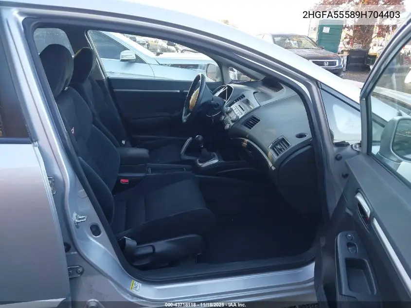 2HGFA55589H704403 2009 Honda Civic Si