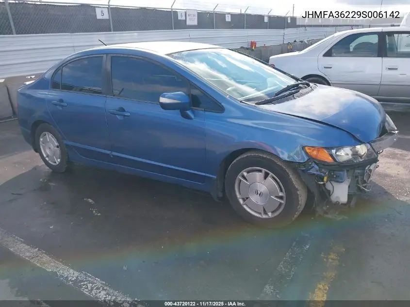 JHMFA36229S006142 2009 Honda Civic Hybrid