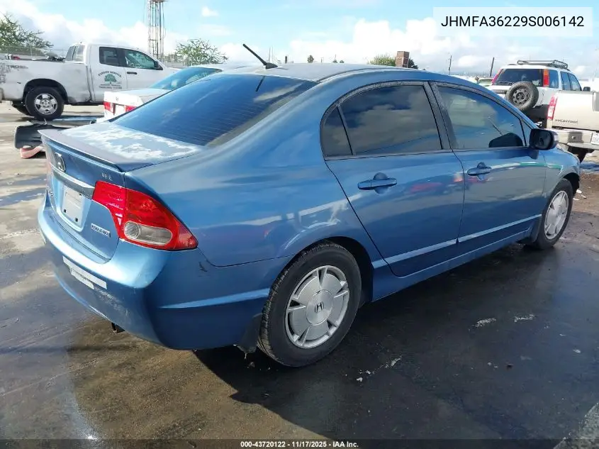 JHMFA36229S006142 2009 Honda Civic Hybrid