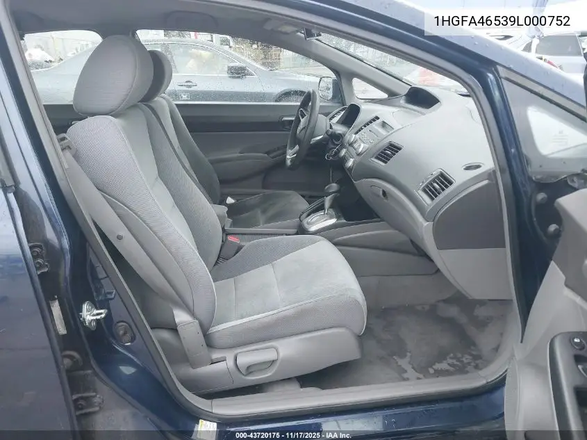 1HGFA46539L000752 2009 Honda Civic Gx