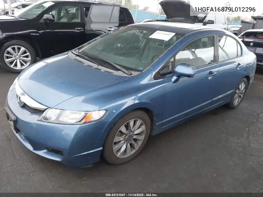 1HGFA16879L012296 2009 Honda Civic Ex