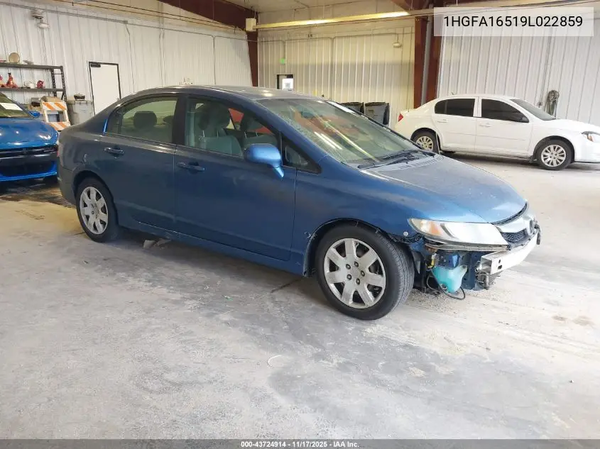 1HGFA16519L022859 2009 Honda Civic Lx
