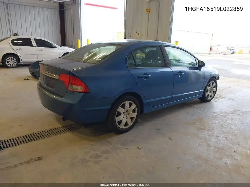 1HGFA16519L022859 2009 Honda Civic Lx