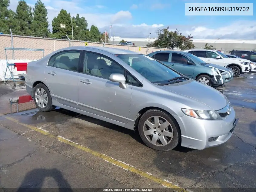 2HGFA16509H319702 2009 Honda Civic Lx