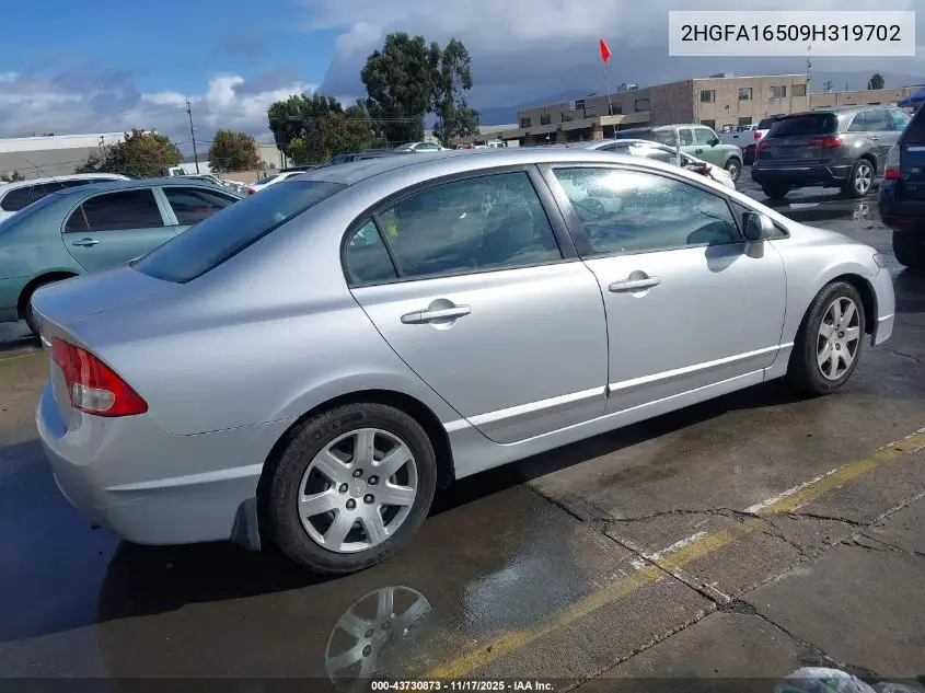 2HGFA16509H319702 2009 Honda Civic Lx