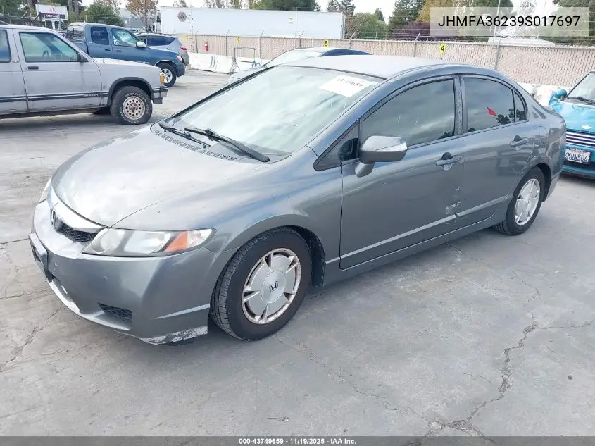 JHMFA36239S017697 2009 Honda Civic Hybrid