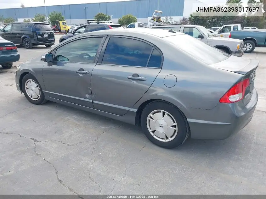 JHMFA36239S017697 2009 Honda Civic Hybrid