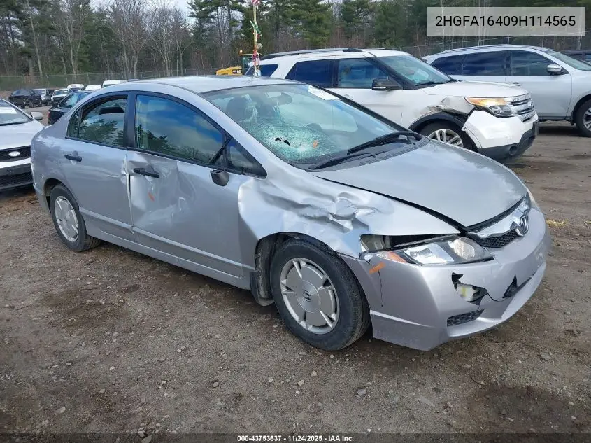 2HGFA16409H114565 2009 Honda Civic Dx-G