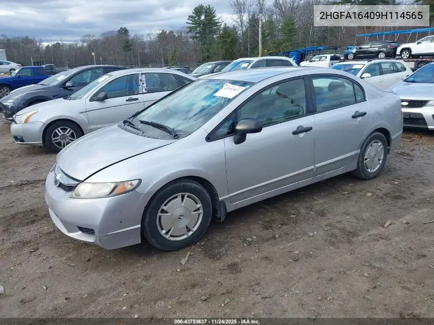 2HGFA16409H114565 2009 Honda Civic Dx-G