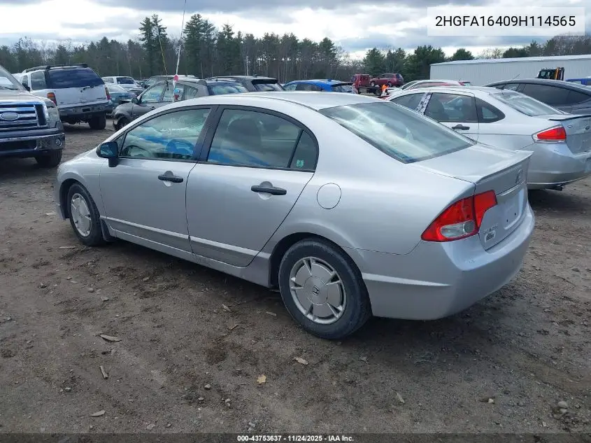 2HGFA16409H114565 2009 Honda Civic Dx-G