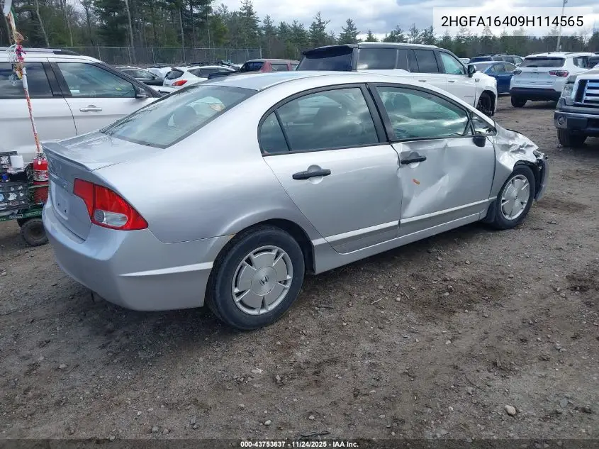 2HGFA16409H114565 2009 Honda Civic Dx-G