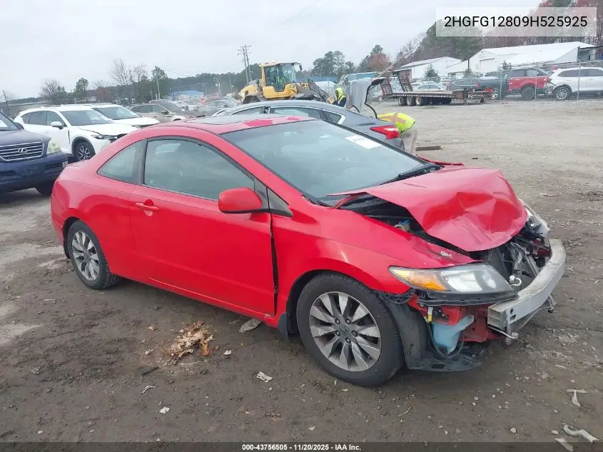 2HGFG12809H525925 2009 Honda Civic Ex