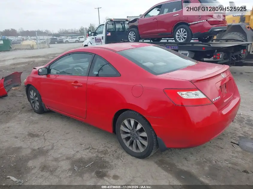 2HGFG12809H525925 2009 Honda Civic Ex