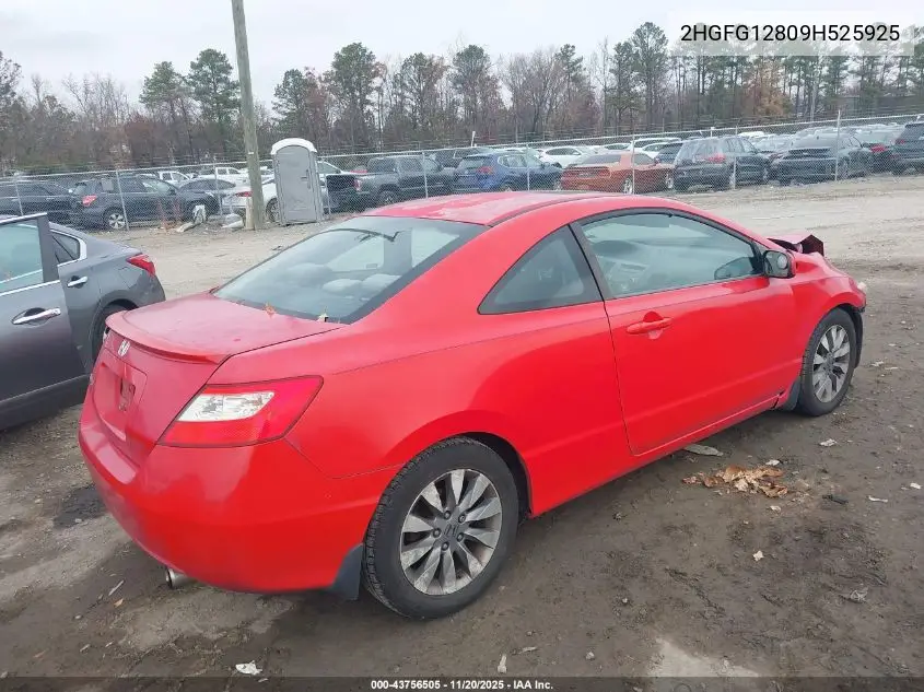 2HGFG12809H525925 2009 Honda Civic Ex